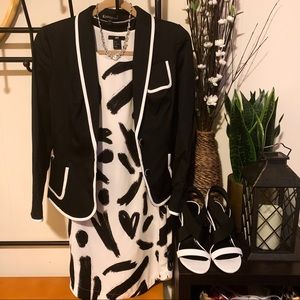 Black and white dress